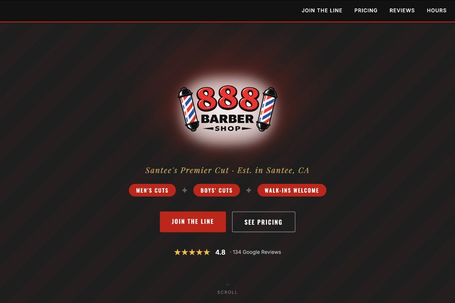 888 BarberShop live preview